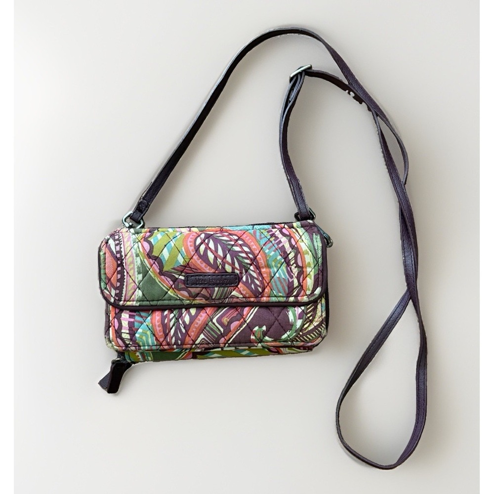 Vera Bradley RFID All In One Crossbody Bag - Heirloom Paisley Wallet
